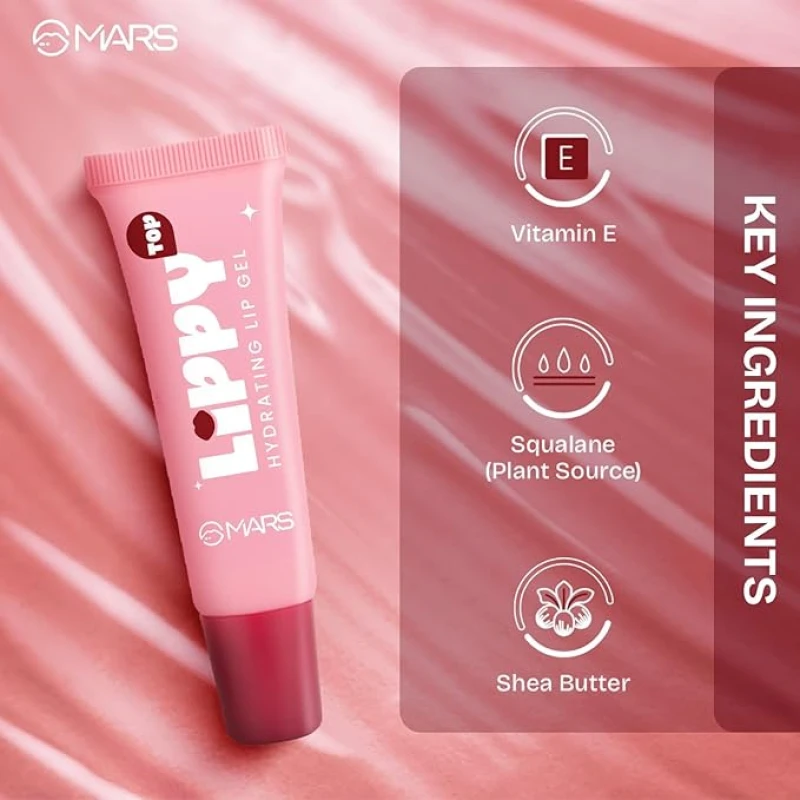 MARS Lippy Top Hydrating Lip Gel (10ml) (05-SWEET PLUM) | Nourished With Vitamin-E & Shea Butter | Long Lasting Hydration | Glossy Finish | Easy to Apply thumbnail 3
